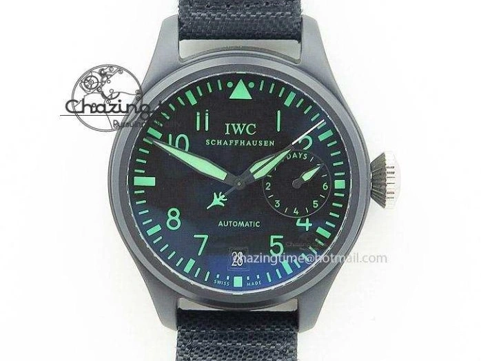 MIROTIME 0504 Classic Aquatimer Chrono IW376803 V6F 1:1 Best Edition Black Dial On SS Bracelet A 7361